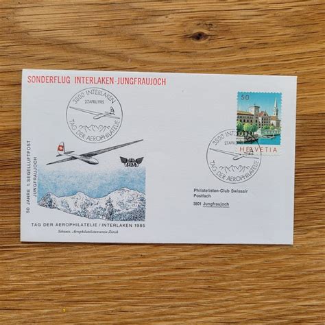 Luftpost Brief Jungfraujoch Swissair Interlaken Sonderf Kaufen