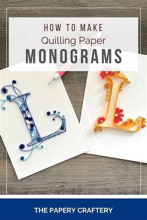 How To Make Quilling Paper Monograms Quilling Quilling Tutorial