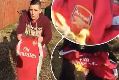 Video Emerges Of Arsenal Fan Burning Shirt After Watford Fa Cup Loss