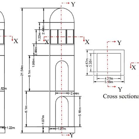 cross sectional view   tower  scientific diagram