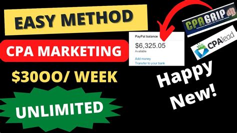 This New Method Will Earn You A Week Cpa Marketing For