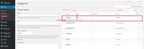 How To Add Edit And Delete Categories In Wordpress Afthemes