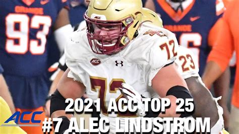 7 Boston College Ol Alec Lindstrom 2021 Acc Football Top 25