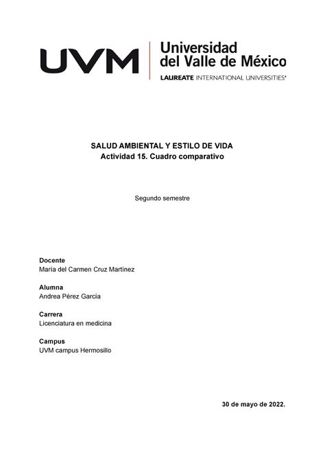 A15 Apg Act Salud Ambiental Y Estilo De Vida Actividad 15 Cuadro Comparativo Segundo