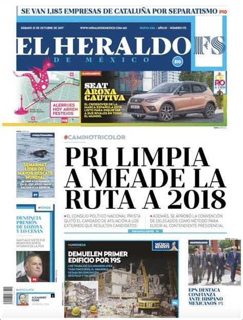 Periódico El Heraldo de México México Periódicos de México Edición