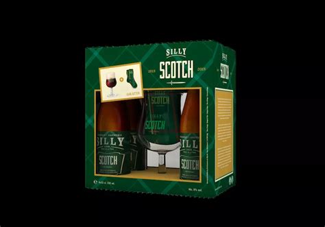 Giftpack Silly Scotch X Ml Copa Original Par De Calcetines