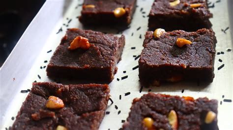 Ragi Chocolate Barfi Healthy Barfi Chocolate Barfi Recipe Easy