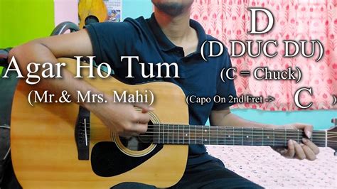 Agar Ho Tum Mr Mrs Mahi Easy Guitar Chords Lesson Cover