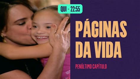 Chamada Páginas da Vida Capítulo 202 da Novela Quinta Feira 14 de