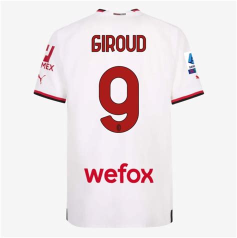 Matchworn Jersey AWAY Giroud - Verona vs AC Milan | AC Milan Store