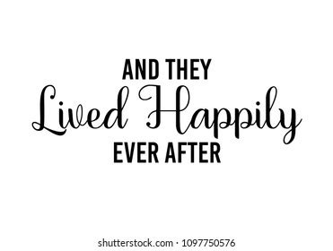 They Lived Happily Ever After Vector Stock Vector Royalty Free