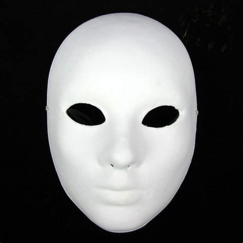 Cheap Unpainted Thicken Blank Masquerade Masks For Men Full Face