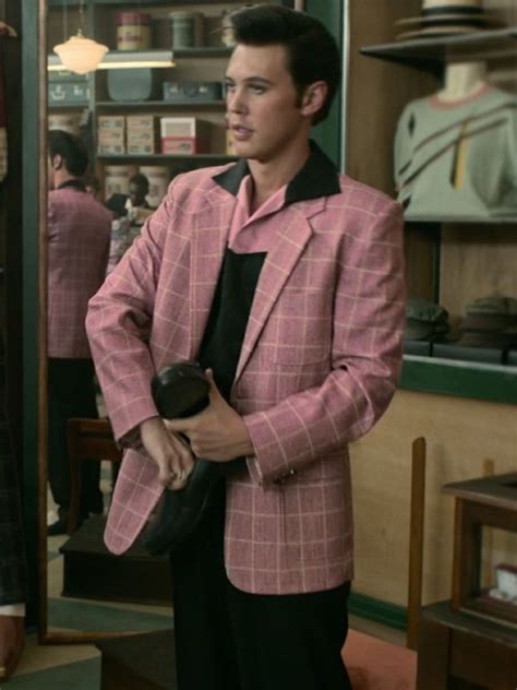 Elvis Austin Butler Pink Blazer Elvis Presley Hollywood Leather Jackets