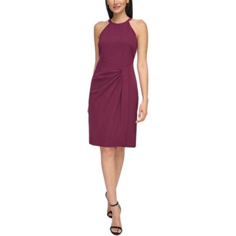 Vince Camuto Womens Ruched Knee Halter Bodycon Dress BHFO 0779 EBay