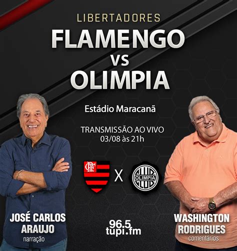 [ao Vivo] Flamengo X Olimpia Jogo De Ida Oitavas De Final Da