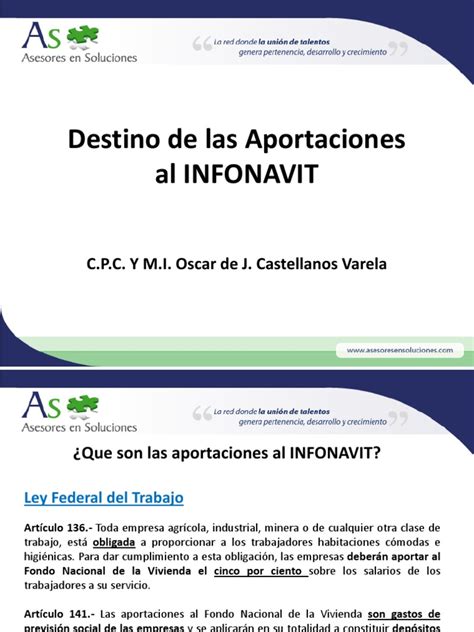 PDF Destino De Las Aportaciones Al Infonavit DOKUMEN TIPS