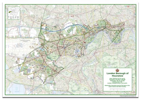 Hounslow London Borough Map | I Love Maps