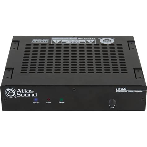 Atlas Sound PA40G 40W Single-Channel Power Amplifier PA40G B&H