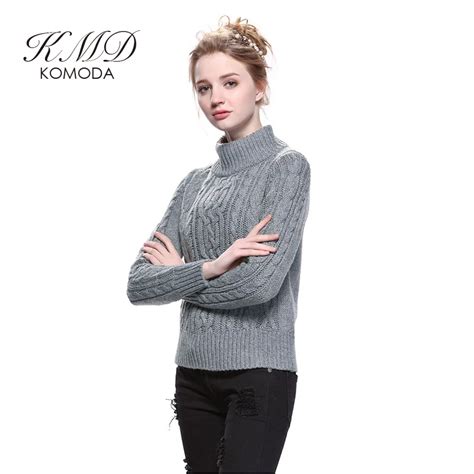 Haoduoyi Kmd Komoda Cinza Moda Outono Camisola Mulheres Preppy Magro