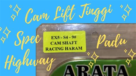 ARATA S4 9 HARAM High Cam Shaft Racing Honda EX5 Review YouTube