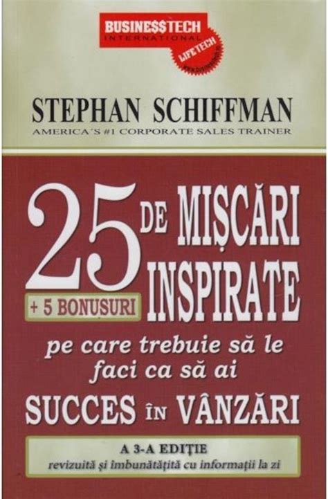 Stephan Schiffman De Miscari Inspirate Bonusuri Pe Care