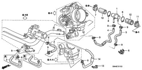 2003 2004 Honda CR V Hose Throttle Body In 19508 PNC 000 OEM Parts