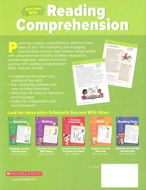 Reading Comprehension Gr Scholastic Success With Scholastic