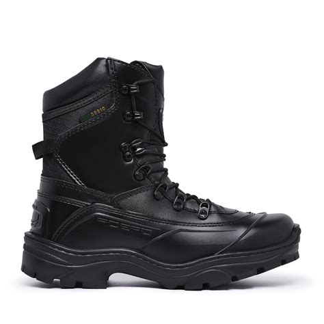 Bota Militar T Tico Tiger Pro Preto Brilhante Acero Botas