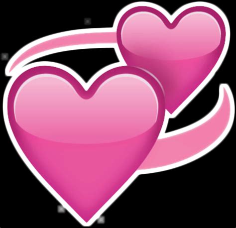 Download Pink Double Heart Emoji | Wallpapers.com