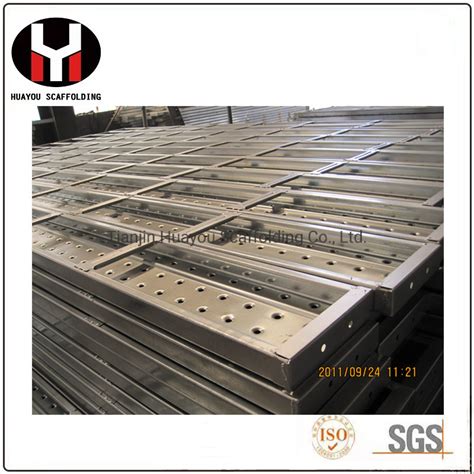 Hot Sale Construction Galvanized Scaffolding Boards Walking Platform Metal Deck Steel Plank