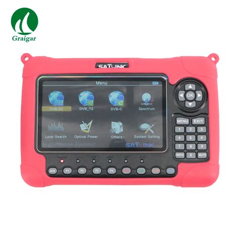 Satlink WS 6980 Spectrum Satellite Finder 7inch HD LCD DVB S2 DVB T T2