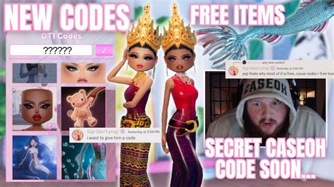 New Codes In Dress To Impress New Events Obby Caseoh Free Items