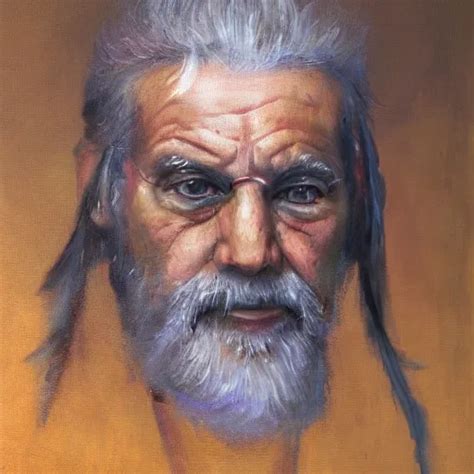 Portrait Painting Of The Last Living Gamer By Taoism Stable Diffusion