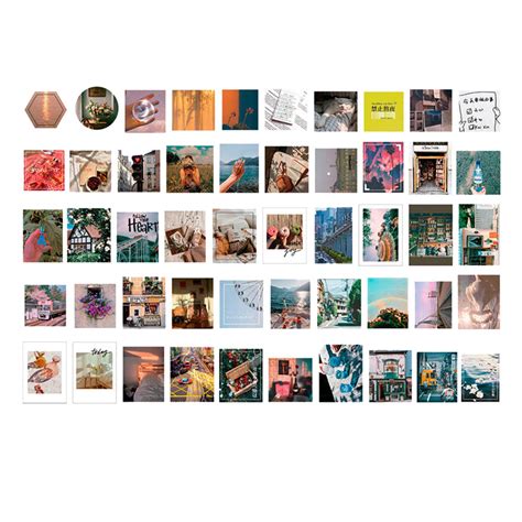 Buy Pcs Aesthetic Photo Collage Kit For Wall Aesthetic Aesthetic