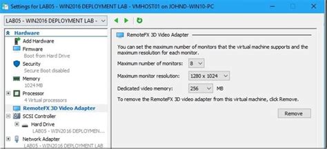 Remotefx In Windows 10 Client Hyper V