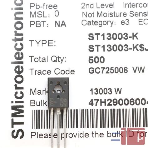 Jual Transistor Mje13003 13003 To 126 Original St Di Lapak