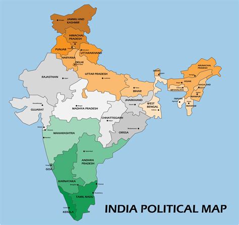map of india's states 2