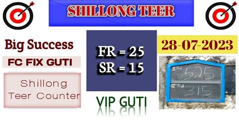 Shillong Teer Vip Guti Friday Special Guaranteed Fc Success Target