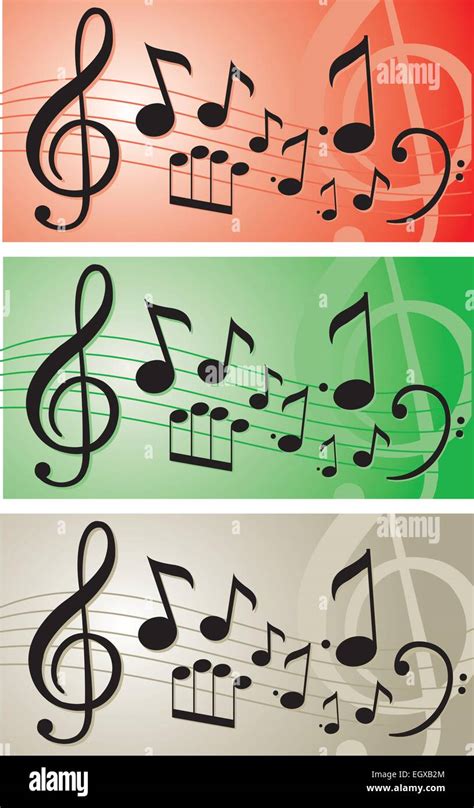 Music notes illustration vector banner Stock Vector Image & Art - Alamy