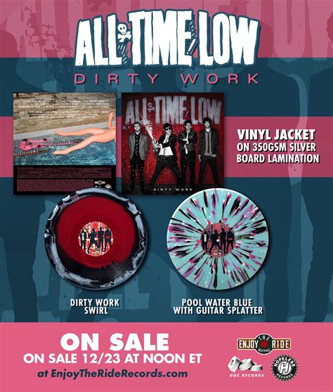 ALL TIME LOW - ‘DIRTY WORK’ VINYL PRESSING - SOUND IN THE SIGNALS