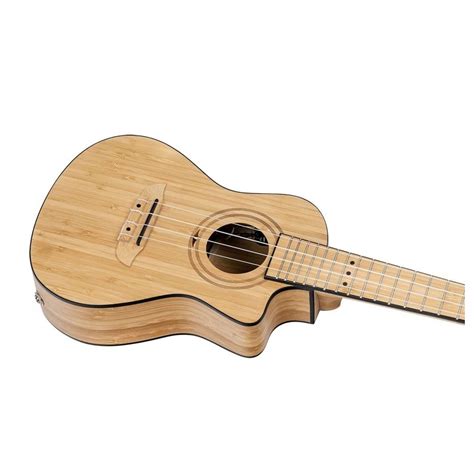 Ortega Bamboo Series Electro Acoustic Concert Ukulele Natural Gear4music