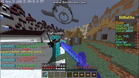 Minecraft Minigame KitBattle Server MC SEKSIN NET Ep 1 ฆามน YouTube