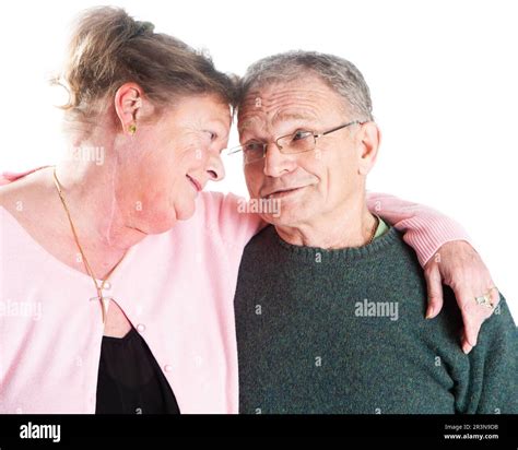 Senior Citizens A Loving Couple A Relaxed Intimate And Endearing