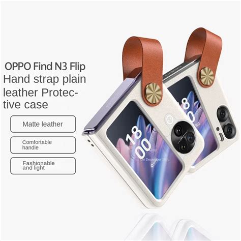 Funda De Tel Fono Con Soporte De Cuero Con Correa De Mu Eca Para Oppo