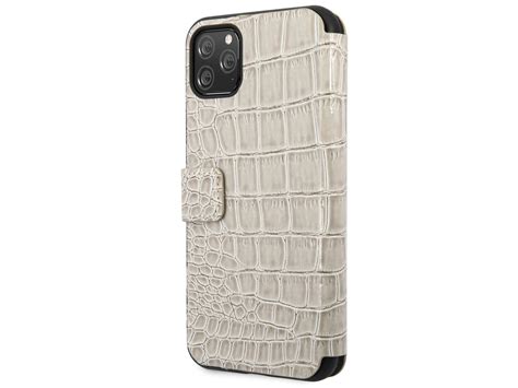 Guess Croco Bookcase Beige IPhone 11 Pro Max Hoesje