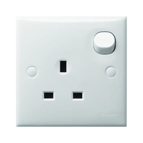 Schneider S Classic Clipsal Switch Socket 3 Pin 13a White Sirim Shopee Malaysia