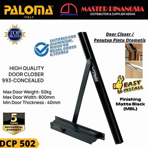 Jual Paloma Dcp Penutup Pintu Otomatis Concealed Door Closer Tanam