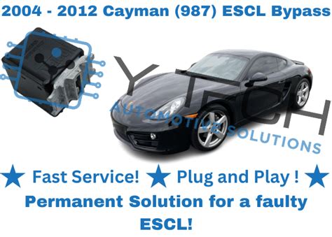 Porsche Cayman Escl Steering Lock Bypass Device Plug