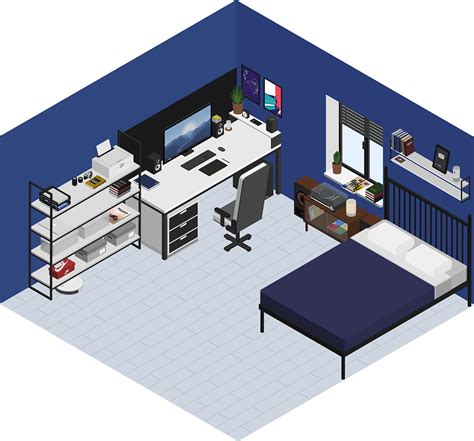 Isometric Room On Behance