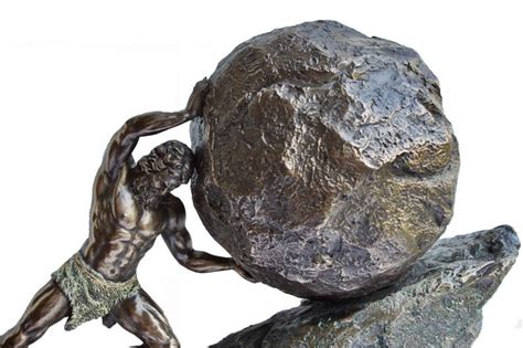 Sisyphus Figurine Statue Sisyphus Who Pushes the Eternal - Etsy